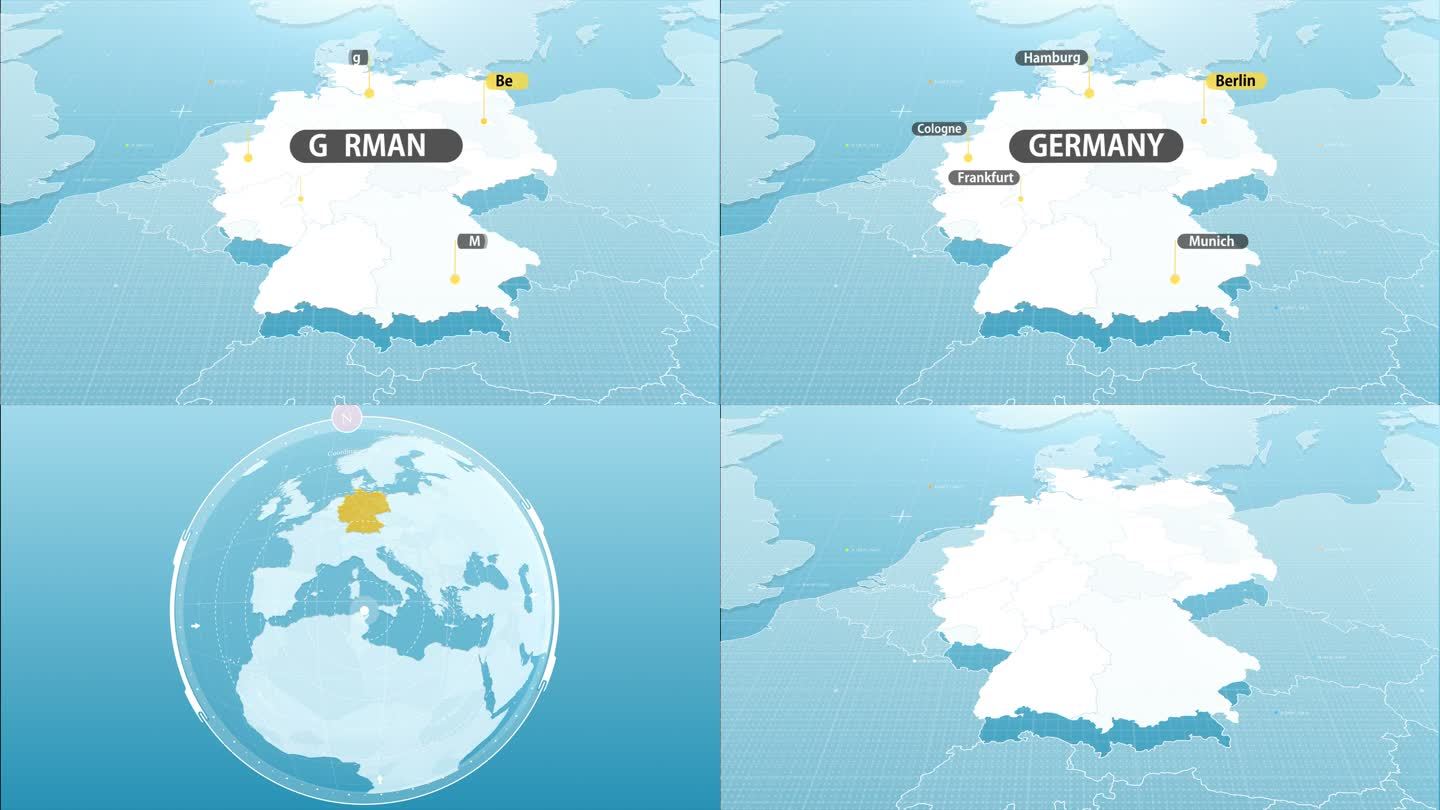 德国地图英文版 - 德国地图 - 地理教师网