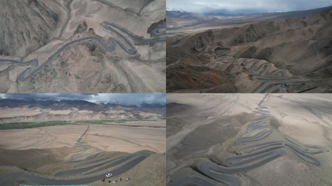 4K航拍南疆塔县盘龙古道