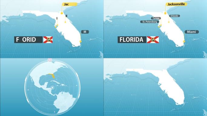 佛罗里达州地图地图板块发展
