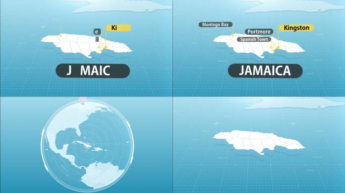 牙买加地图地图板块发展