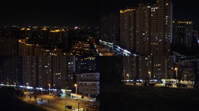 4K呼和浩特市夜景