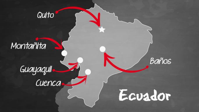 厄瓜多尔地图地图板块发展