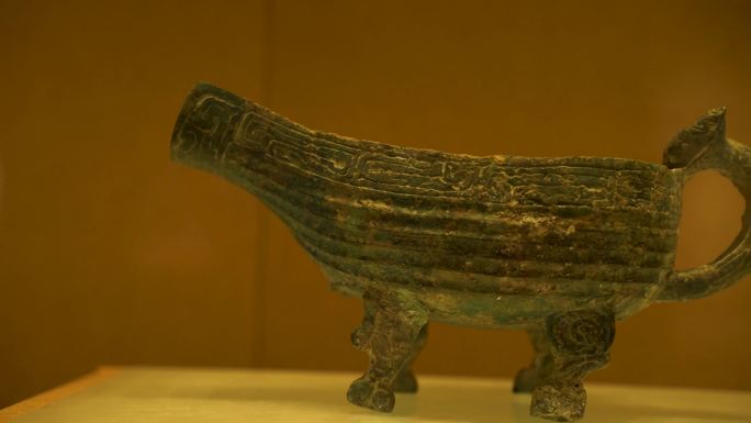 虢国博物馆古代文物历史展柜雕塑c