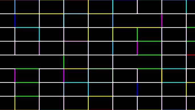 彩色闪烁矩形彩色网格矩形框网格背景
