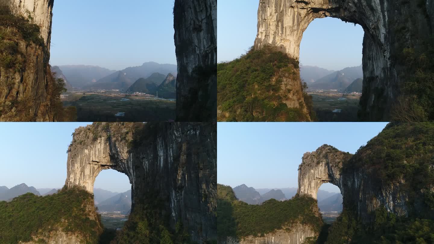 中国桂林灵川县喀斯特天生桥