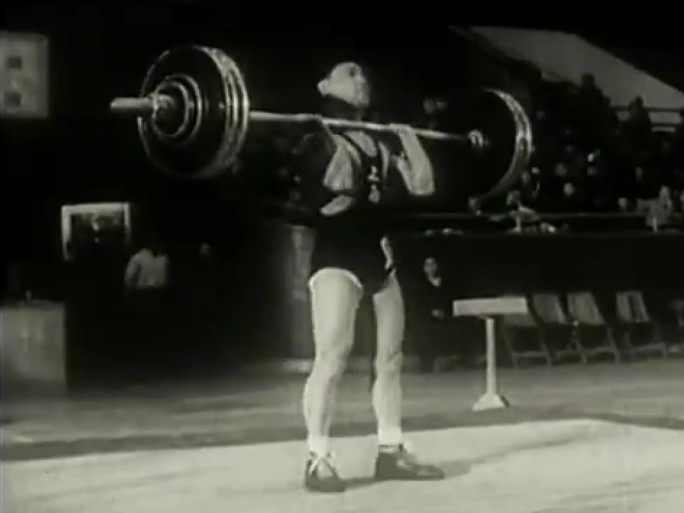 50年代运动员  举重