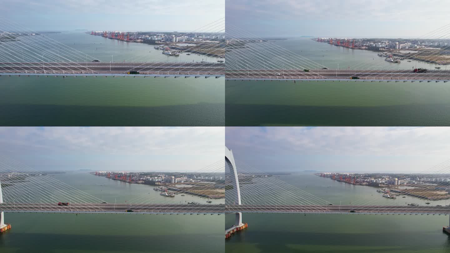 电白水东湾大桥航拍