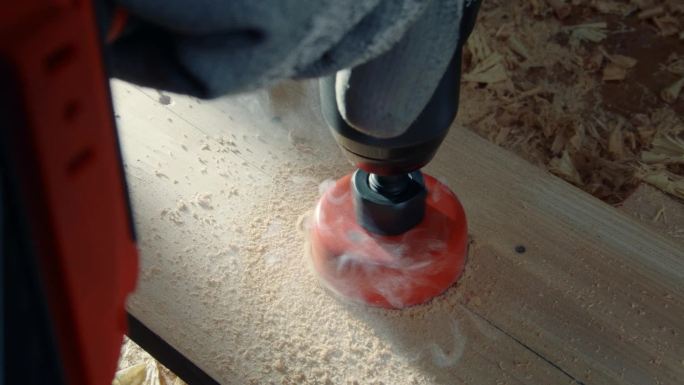 钻木头木板加工转动电钻