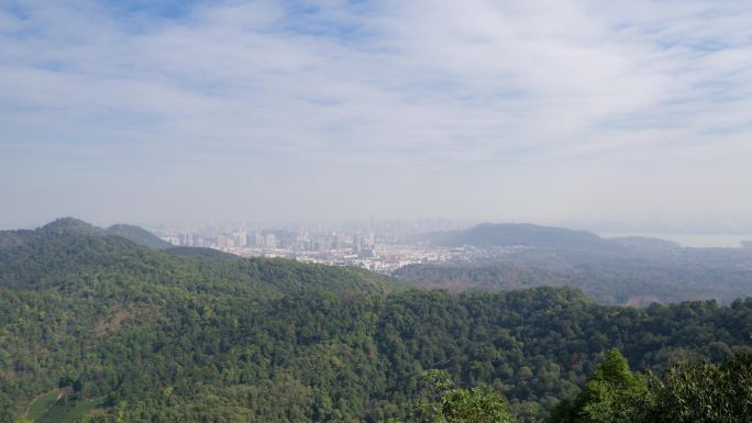 杭州城市大景延时