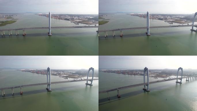 水东湾大桥旋转航拍