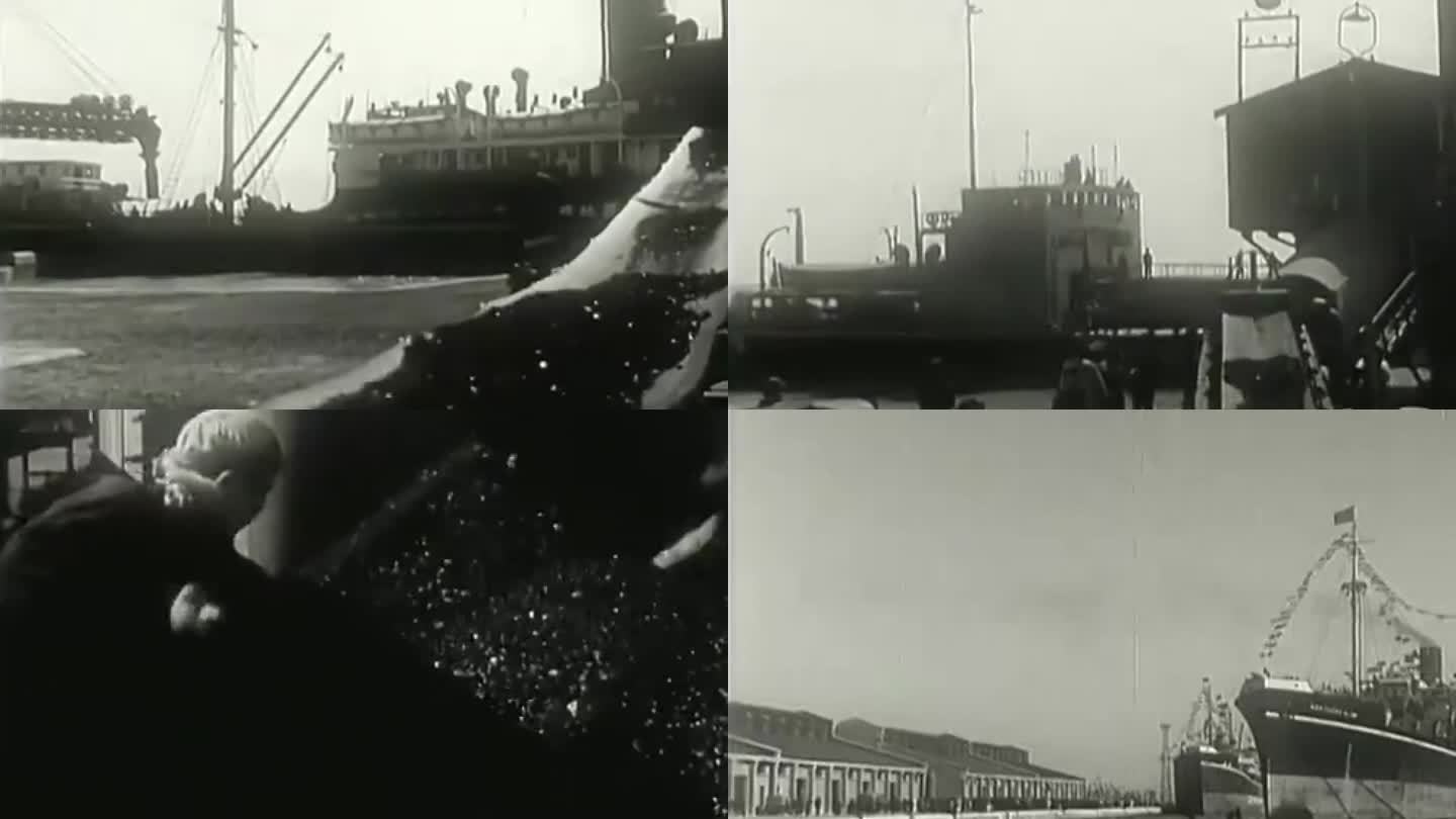 50年代建设塘沽新港 开港仪式