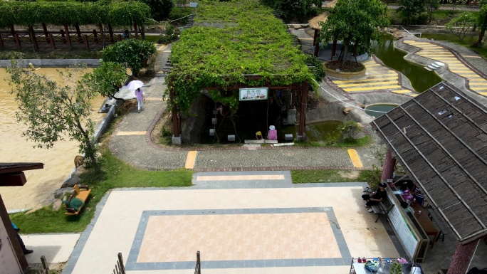 航拍田野乡村 美丽风光