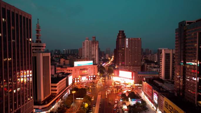 合集湖南株洲城市夜景4K航拍
