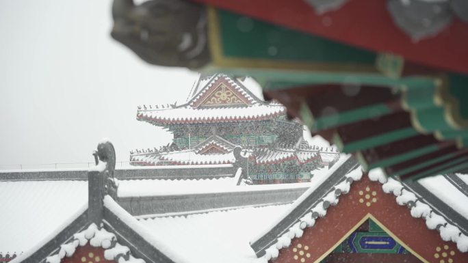 老君山金顶雪景