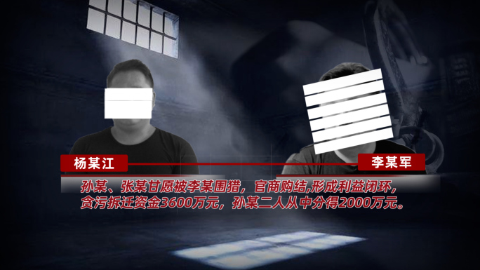 反腐 警示 纪委嫌疑人物关系