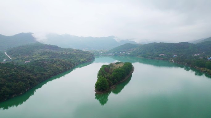 航拍祖国绿水青山