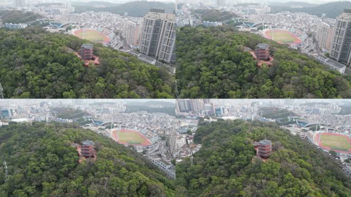 佛山凤鸣阁公园航拍