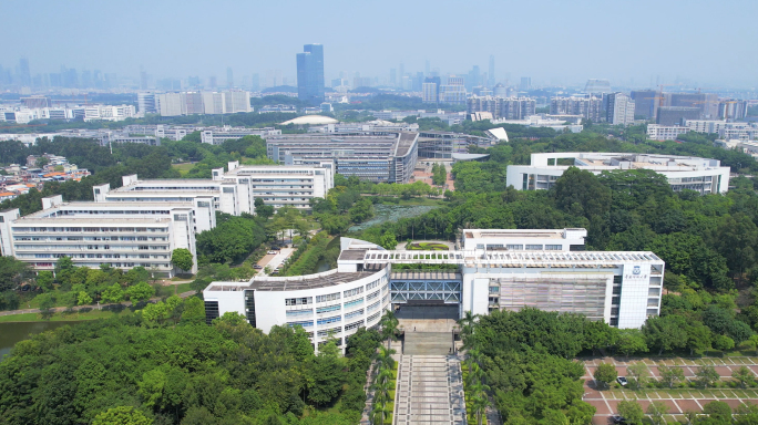 广州大学城 华师 航拍