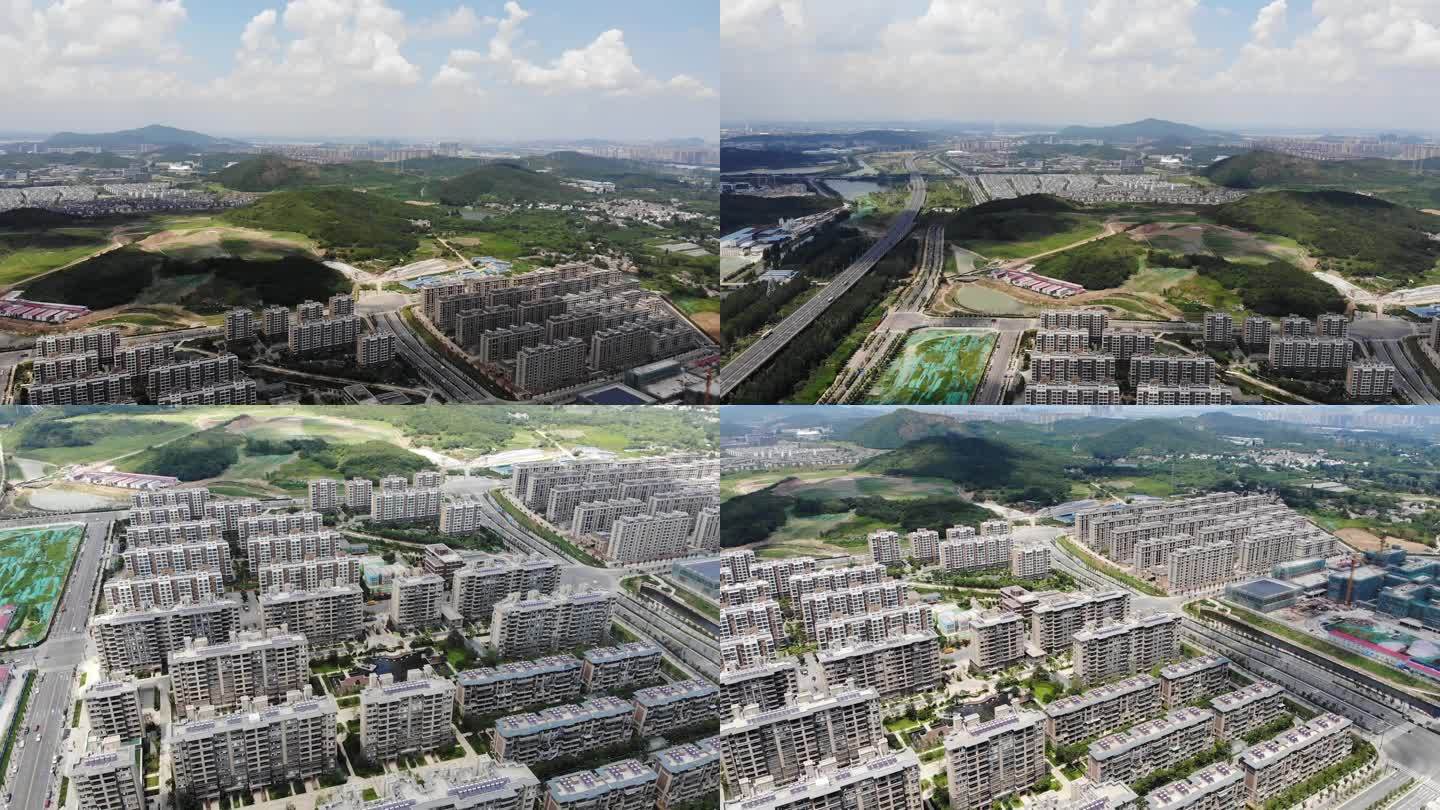 房地产 建设 发展 南京 紫东 航拍