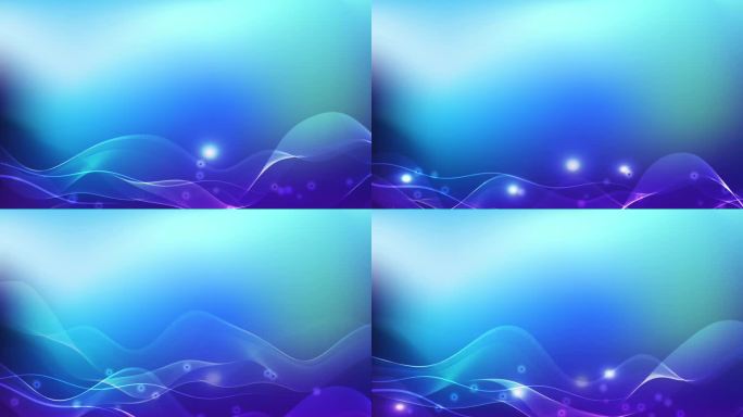 抽象紫蓝色波形波浪平滑渐变动态背景