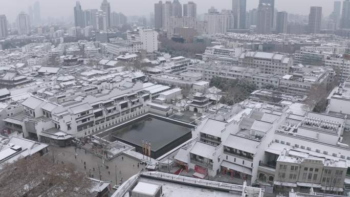 雪后的南京夫子庙