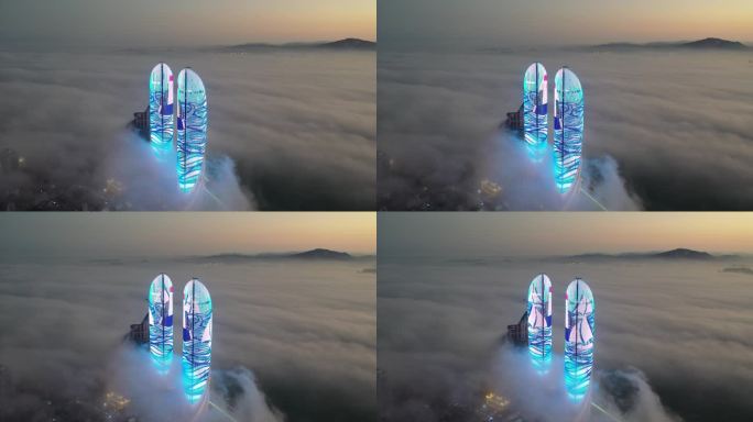 2023年厦门第一场平流雾 双子塔