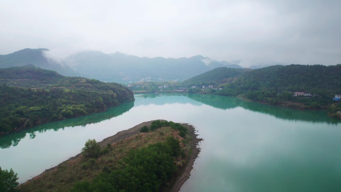 航拍祖国绿水青山