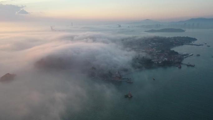 2023年厦门第一场平流雾 鼓浪屿
