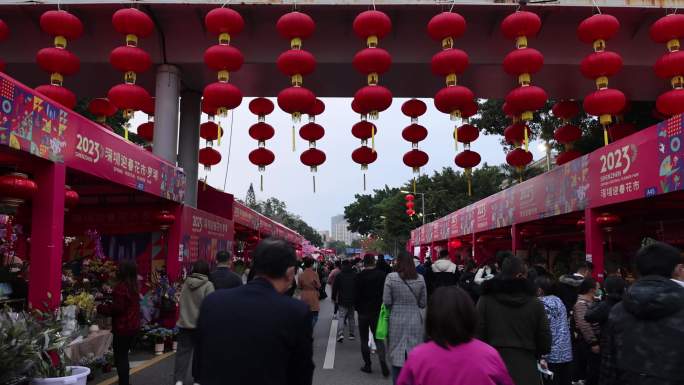 深圳罗湖爱国路花市