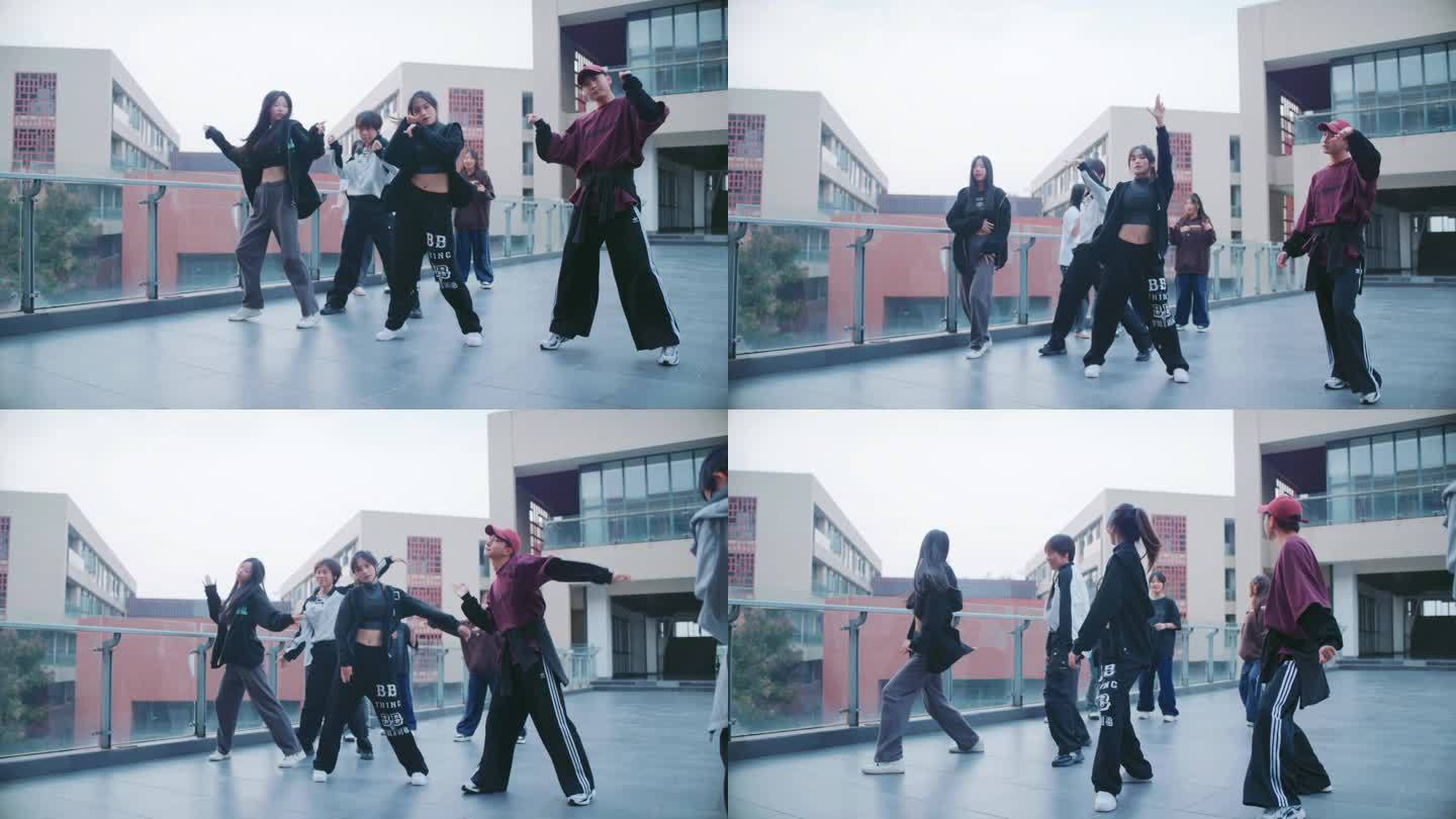 【4K】室外舞蹈激情表演街舞