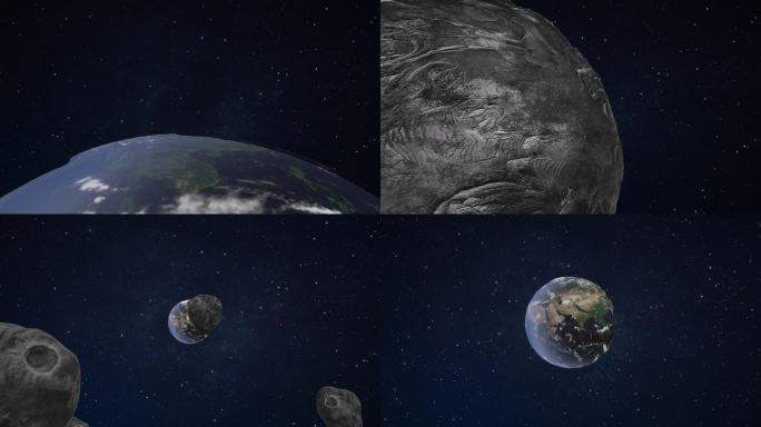 4K  5组地球宇宙星空动画视频