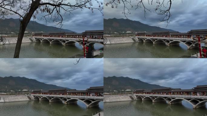 中国桥桥梁拱桥风雨桥