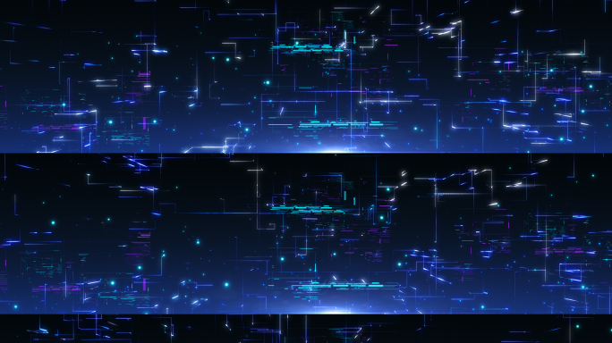 科技网格蓝色线条空间