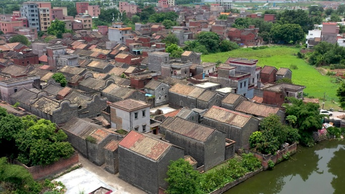 小镇 全景 美丽风景