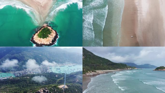 岛屿礁石海浪-江门上川岛