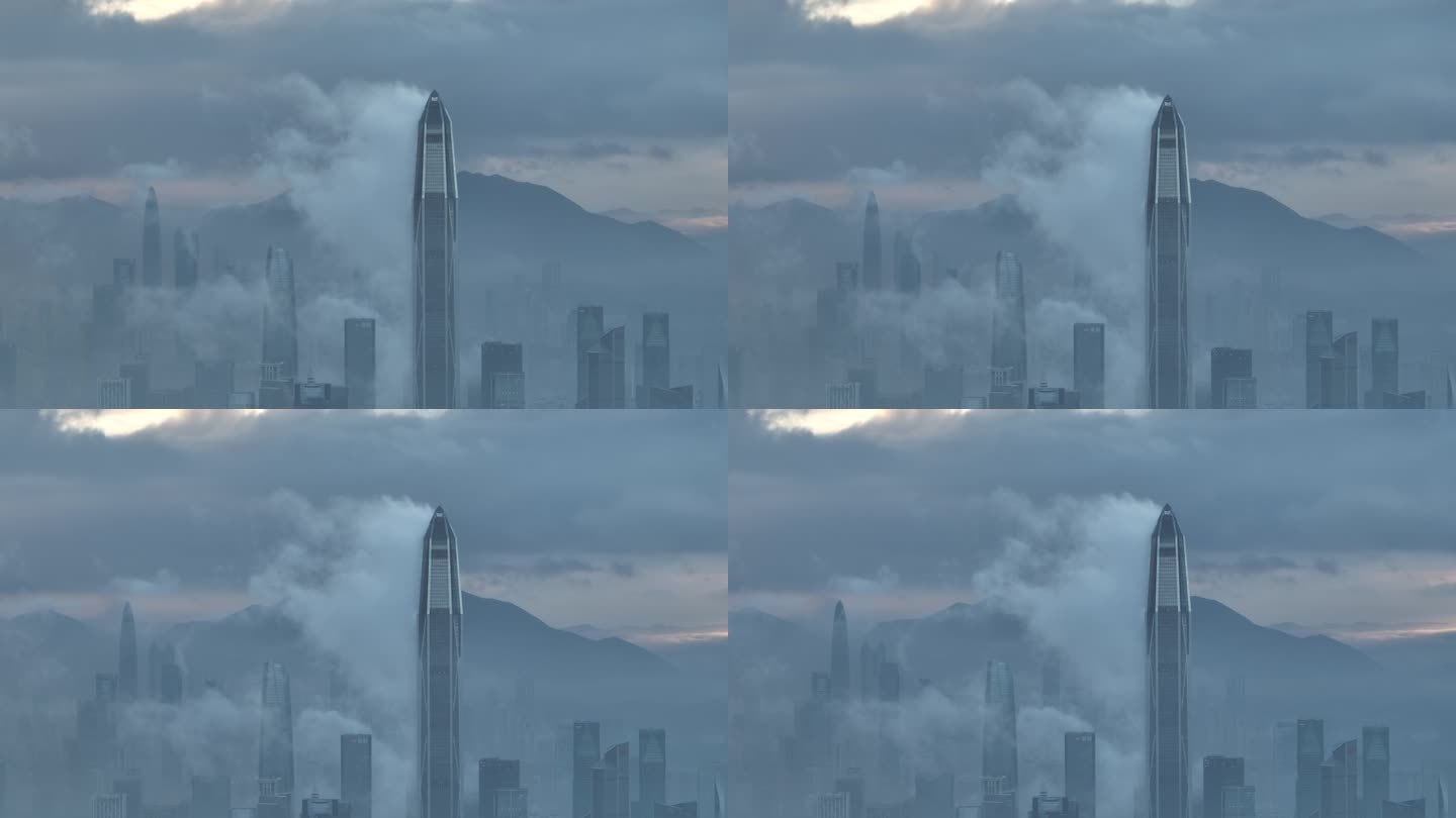 深圳平安金融中心的云雾