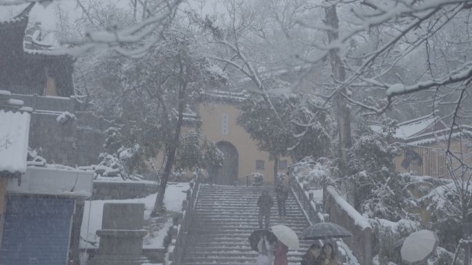 南京鸡鸣寺雪景