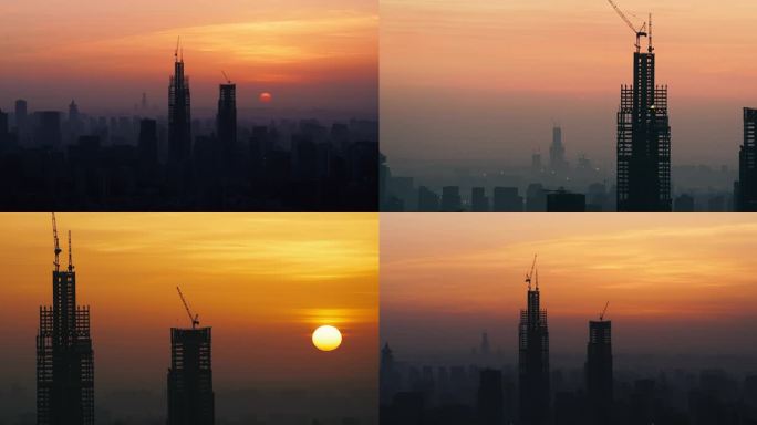 上海延时 上海早晨 上海日出 上海发展
