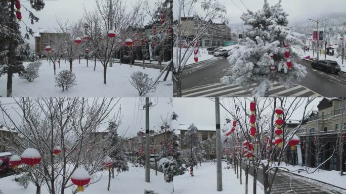 雪地里的红灯笼