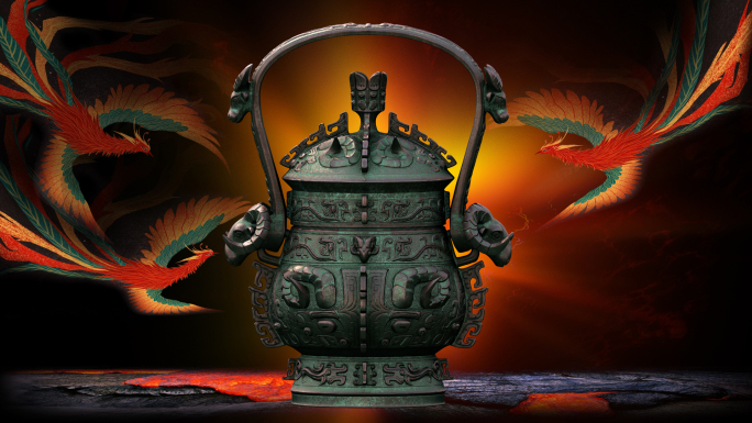 写实青铜器C4D模型项目