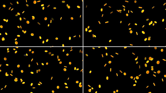 硬币掉落素材