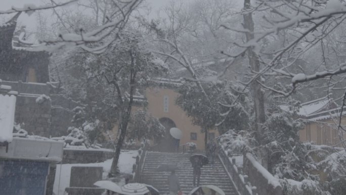 鸡鸣寺雪景