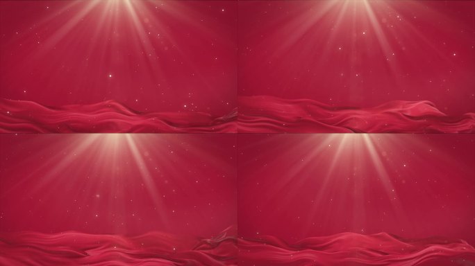 4无限循环红色绸缎视频素材