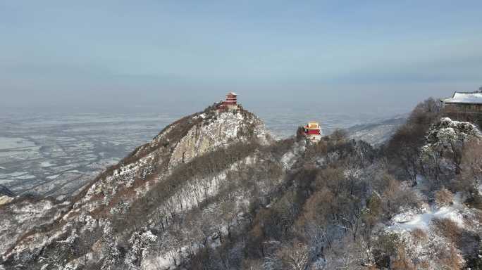 雪落陕西秦岭 美成一幅山水画