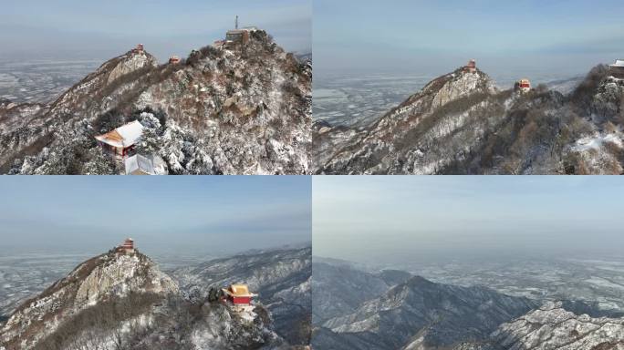 雪落陕西秦岭 美成一幅山水画