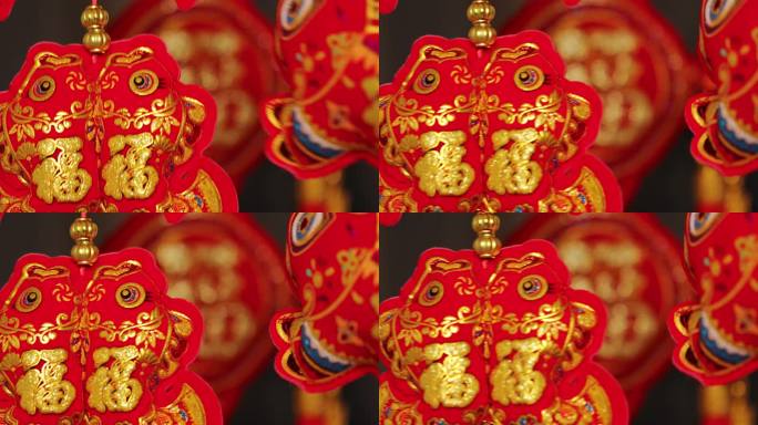 中国春节红色传统挂饰