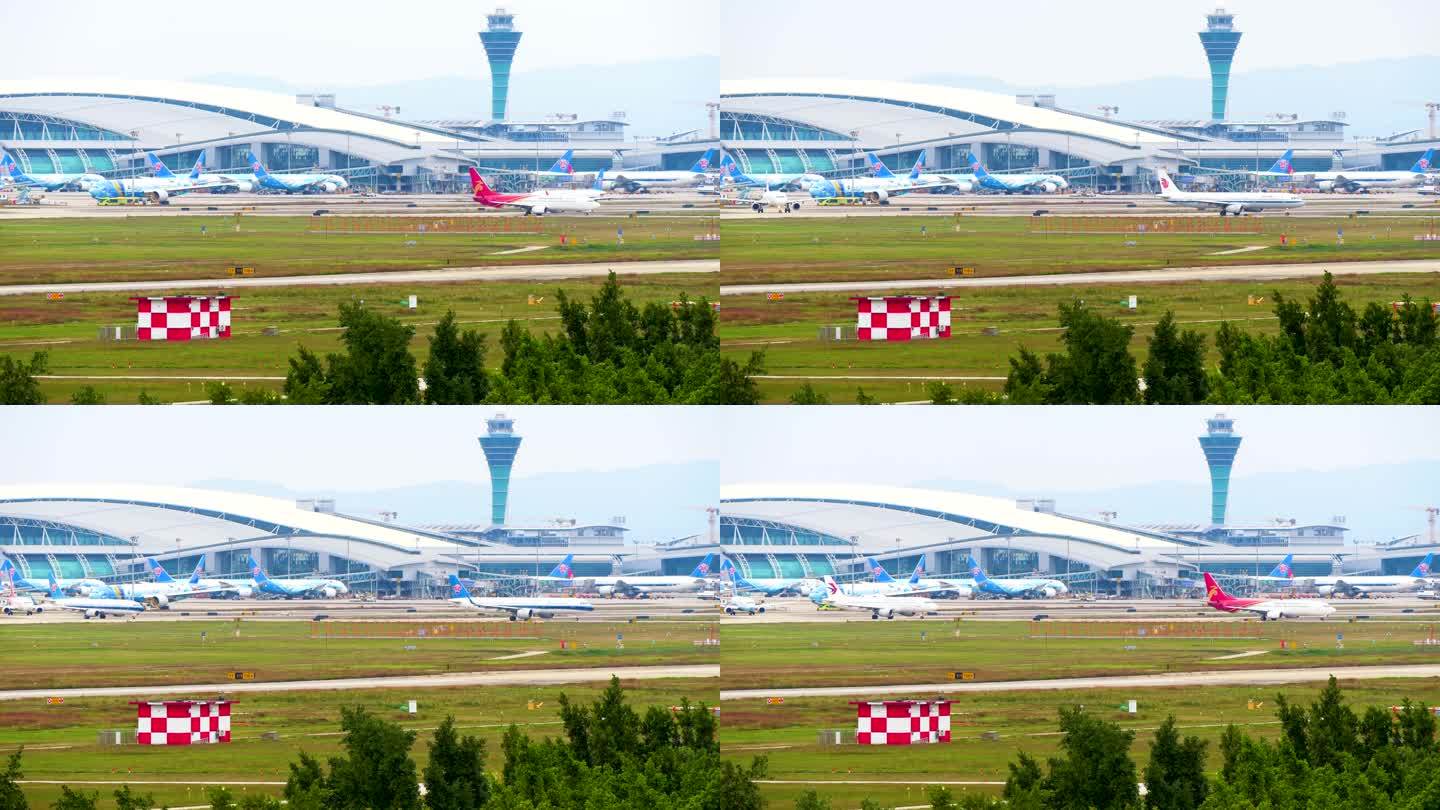 广州白云机场停机坪延时