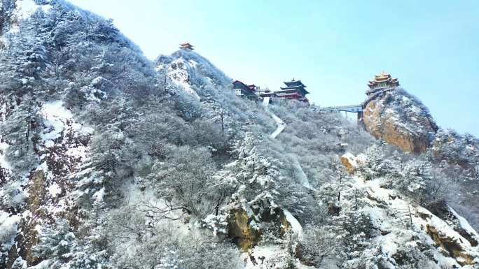 高清4k航拍栾川老君山