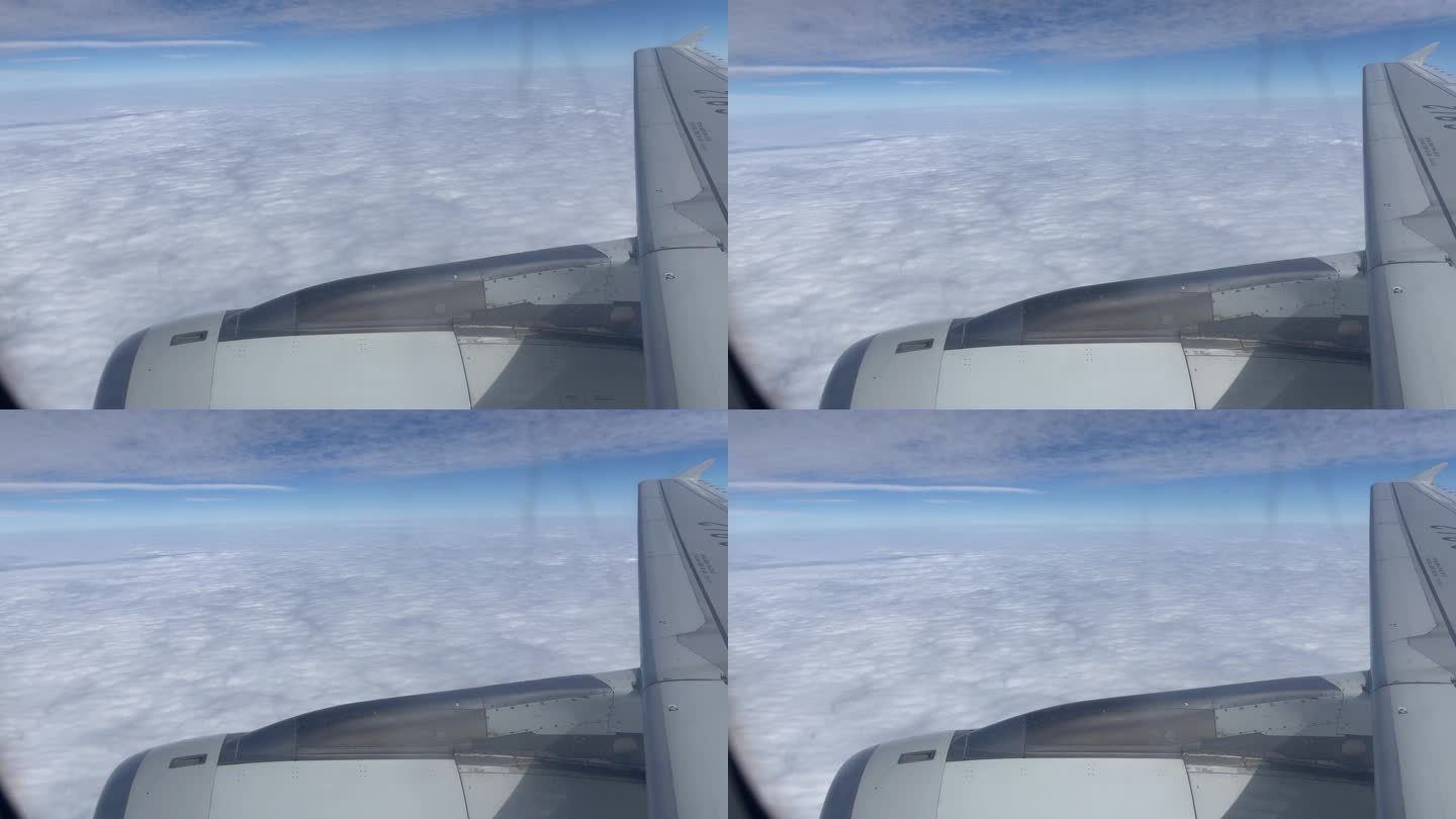 4K飞机窗外的云海18