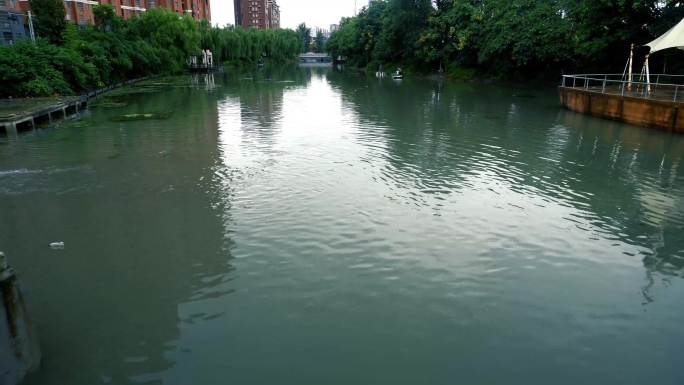 城市内涝，积水，河道，暴雨后河道，排水